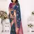 Morpich soft litchi art banarasi silk saree