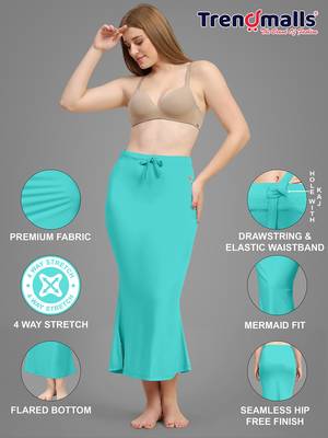 Trendmalls   lycra spandex saree shapewear skirt petticoat for women 4