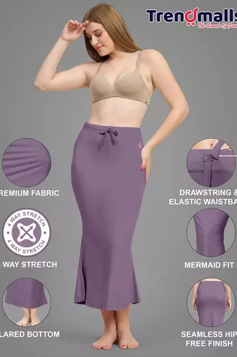   lycra spandex saree shapewear skirt petticoat for women
