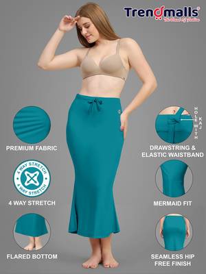 Trendmalls   lycra spandex saree shapewear skirt petticoat for women 4