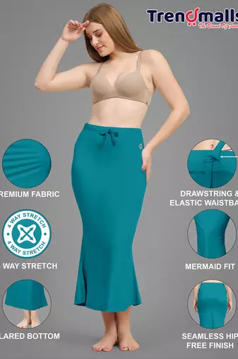   lycra spandex saree shapewear skirt petticoat for women