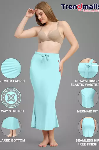   lycra spandex saree shapewear skirt petticoat for women