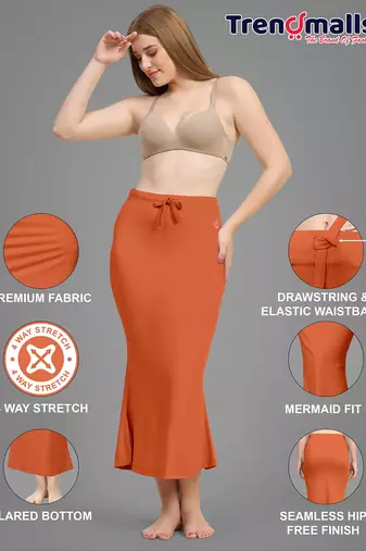   lycra spandex saree shapewear skirt petticoat for women