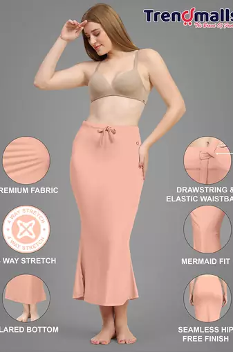   lycra spandex saree shapewear skirt petticoat for women