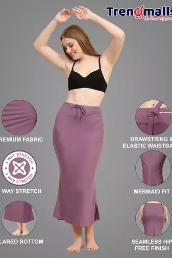   lycra spandex saree shapewear skirt petticoat for women