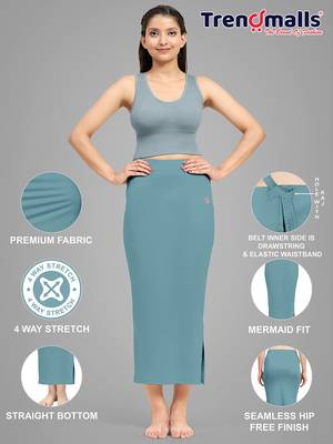 Trendmalls   lycra spandex saree shapewear skirt petticoat for women 4