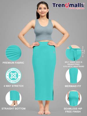 Trendmalls   lycra spandex saree shapewear skirt petticoat for women 4