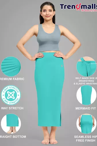   lycra spandex saree shapewear skirt petticoat for women