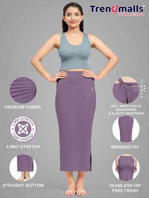   lycra spandex saree shapewear skirt petticoat for women 4