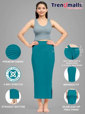 Trendmalls   lycra spandex saree shapewear skirt petticoat for women 4