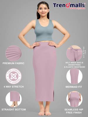 Trendmalls   lycra spandex saree shapewear skirt petticoat for women 4