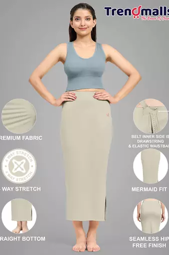   lycra spandex saree shapewear skirt petticoat for women