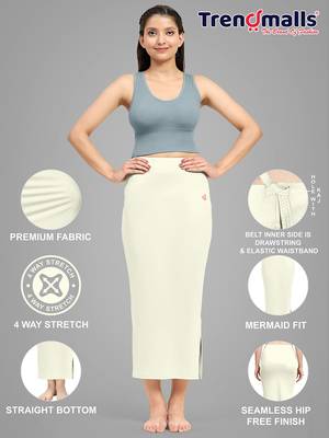 Trendmalls   lycra spandex saree shapewear skirt petticoat for women 4
