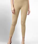 Super combed cotton elastane stretch cropped leggings with ultrasoft waistband