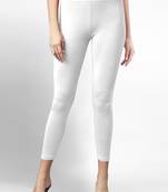 Super combed cotton elastane stretch cropped leggings with ultrasoft waistband