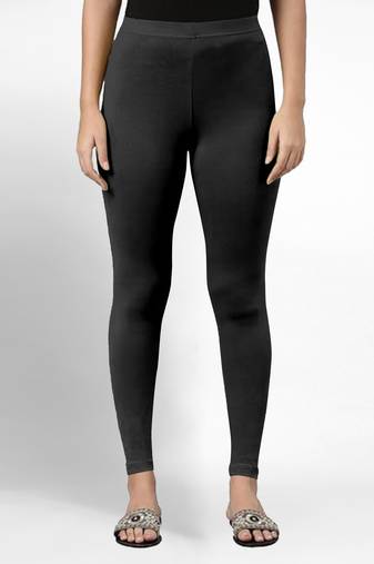 Trendmalls Super combed cotton elastane stretch ankle length leggings with ultrasoft waistband