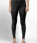 Super combed cotton elastane stretch ankle length leggings with ultrasoft waistband