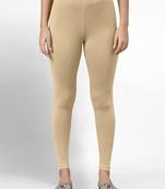 Super combed cotton elastane stretch ankle length leggings with ultrasoft waistband