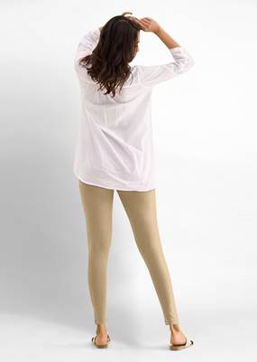 Trendmalls Super combed cotton elastane stretch ankle length leggings with ultrasoft waistband 3