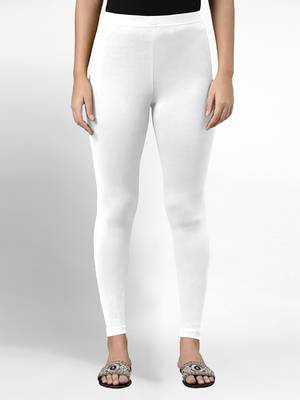 Trendmalls Super combed cotton elastane stretch ankle length leggings with ultrasoft waistband 1