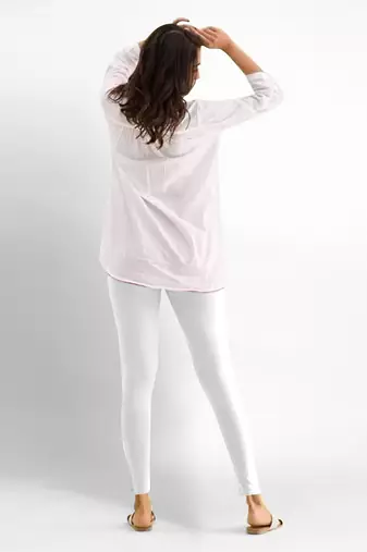 Trendmalls Super combed cotton elastane stretch ankle length leggings with ultrasoft waistband