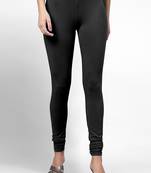 Super combed cotton elastane stretch churidar length  leggings with ultrasoft waistband