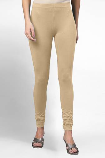 Super combed cotton elastane stretch churidar length  leggings with ultrasoft waistband