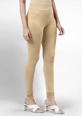 Trendmalls Super combed cotton elastane stretch churidar length  leggings with ultrasoft waistband 2