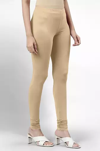 Super combed cotton elastane stretch churidar length  leggings with ultrasoft waistband