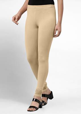 Trendmalls Super combed cotton elastane stretch churidar length  leggings with ultrasoft waistband 4