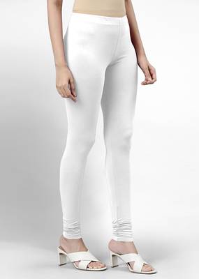 Trendmalls Super combed cotton elastane stretch churidar length  leggings with ultrasoft waistband 2
