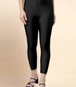 Microfiber elastane stretch soft cropped leggings with ultrasoft waistband