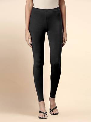 Trendmalls Microfiber elastane stretch soft ankle length leggings with ultrasoft waistband 1