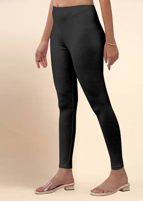 Trendmalls Microfiber elastane stretch soft ankle length leggings with ultrasoft waistband 2