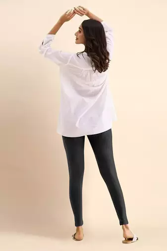 Trendmalls Microfiber elastane stretch soft ankle length leggings with ultrasoft waistband