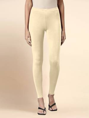 Trendmalls Microfiber elastane stretch soft ankle length leggings with ultrasoft waistband 1