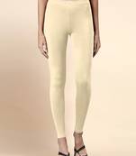 Microfiber elastane stretch soft ankle length leggings with ultrasoft waistband