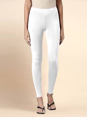 Trendmalls Microfiber elastane stretch soft ankle length leggings with ultrasoft waistband 1