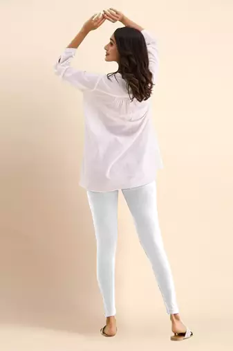 Trendmalls Microfiber elastane stretch soft ankle length leggings with ultrasoft waistband