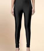 Microfiber elastane stretch soft churidar length  leggings with ultrasoft waistband
