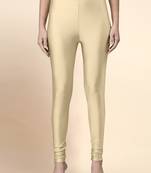 Microfiber elastane stretch soft churidar length  leggings with ultrasoft waistband