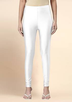 Trendmalls Microfiber elastane stretch soft churidar length  leggings with ultrasoft waistband 1
