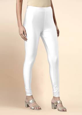 Trendmalls Microfiber elastane stretch soft churidar length  leggings with ultrasoft waistband 2