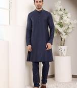 black straight viscose silk plain kurta