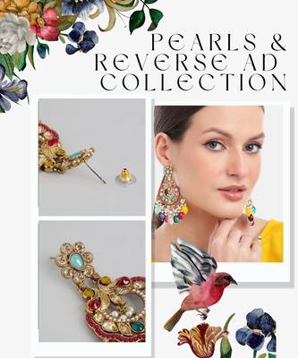 Contemporary beads & stones studded drop and dangler indian earrings 3