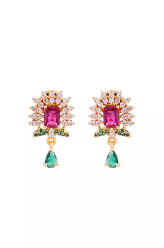  ruby emerald earrings studs