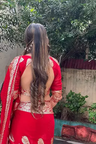 Red Viscose Georgette Golden Zari Jacquard Weaving Saree With Running Blouse