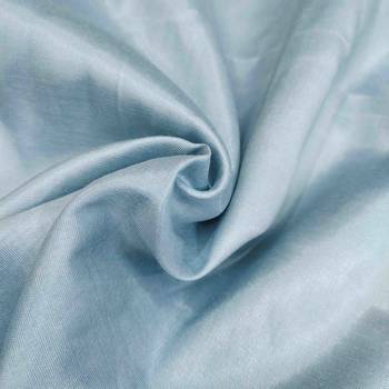 sky blue organza hand work unstitched dress material 4