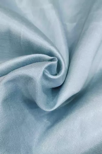 sky blue organza hand work unstitched dress material