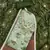 green organza banarasi handwork unstitched dress material